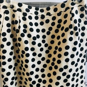 J. Crew Polka Dot skirt.